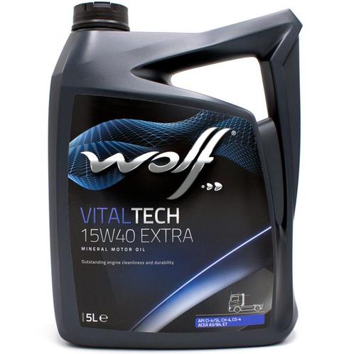 Wolf Vitaltech 15W40 Extra Motorolie 5 Liter, Auto diversen, Onderhoudsmiddelen, Verzenden