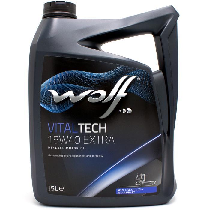 Wolf Vitaltech 15W40 Extra Motorolie 5 Liter, Auto diversen, Onderhoudsmiddelen, Verzenden