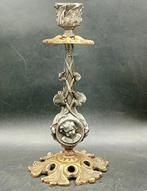 Kandelaar - Brons, Tin, Koper, Zinklegering - Tafel, Antiek en Kunst