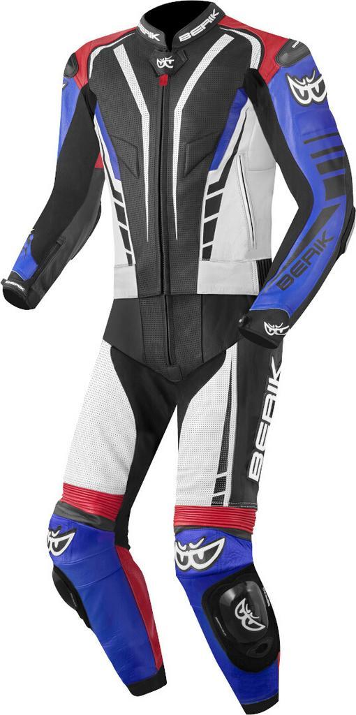 Berik XR-Ace Zwart Wit Rood Blauw 2-Delig Motorpak, Motoren, Kleding | Motorkleding, Heren, Nieuw met kaartje, Combipak, Verzenden