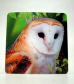 4 3D onderzetters - Kerkuil - Vogel - Kunststof, Nieuw