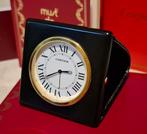 Reisklok, Wekker - Cartier Santos - Art Deco Leder -