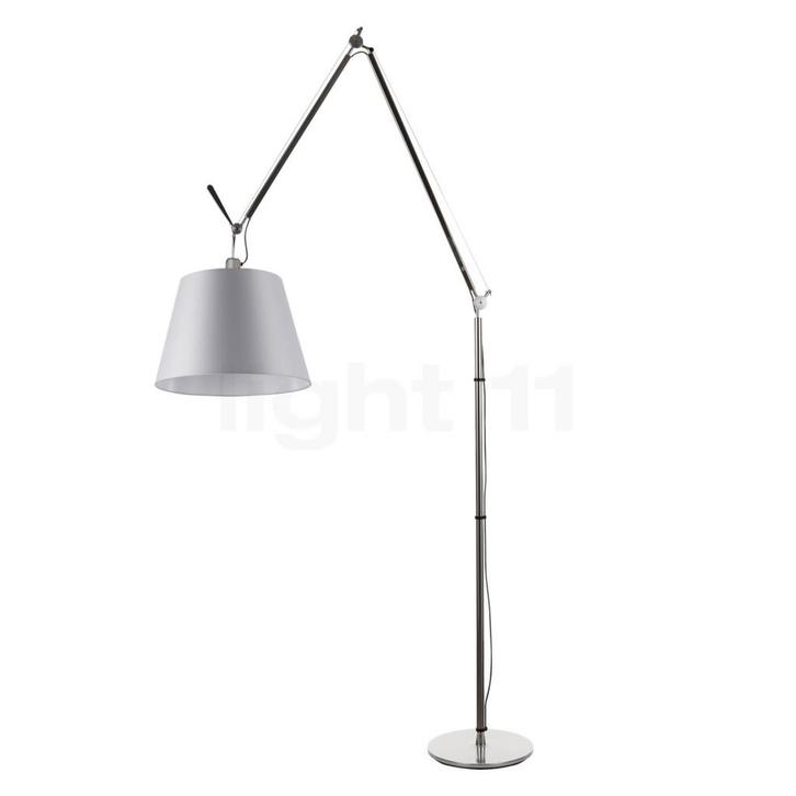 Artemide Tolomeo Mega Terra, frame aluminium/lampenkap satin, Huis en Inrichting, Lampen | Vloerlampen, Nieuw, Verzenden