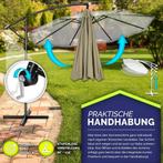 Tillvex® Parasol - Zweefparasol - Ø300cm - 360° Draaibaar -, Tuin en Terras, Verzenden, Zo goed als nieuw