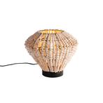 Oosterse tafellamp beige met kralen - Moti, Huis en Inrichting, Lampen | Tafellampen, Nieuw, Overige stijlen