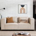 Modulaire Bank / Zitbank Domas S - Beige - Corduroy bekledin, Huis en Inrichting, Banken | Bankstellen, Verzenden, Nieuw