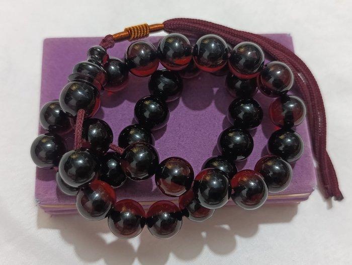 Rozenkrans - Amber - 1970-1980 - Zeldzame gebedssnoer, Antiek en Kunst, Curiosa en Brocante