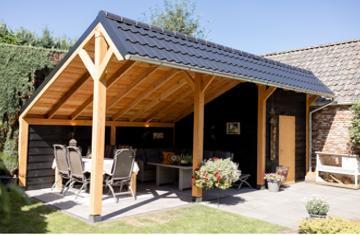 Overkapping 7x3 incl. schuur van 2x3 NU VOOR MAAR €5569,-, Tuin en Terras, Overkappingen, Veranda, Nieuw, Ophalen of Verzenden