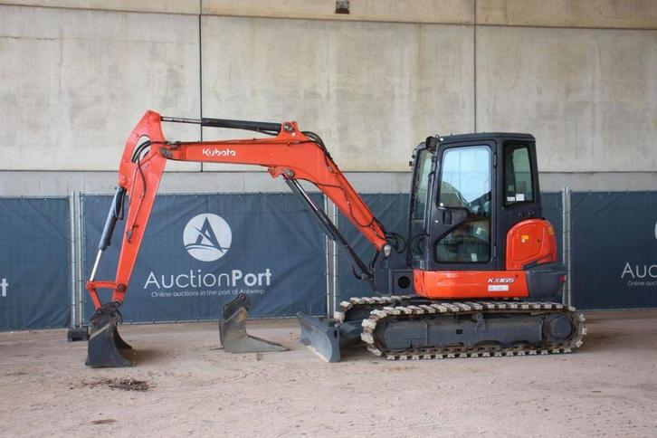 Veiling: Rupsgraafmachine Kubota KX165-5 Diesel 2015, Zakelijke goederen, Machines en Bouw | Kranen en Graafmachines, Graafmachine