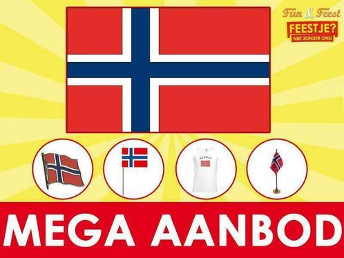 Noorse vlaggen - vlaggen Noorwegen binnen 24 uur geleverd, Diversen, Vlaggen en Wimpels, Nieuw, Ophalen of Verzenden