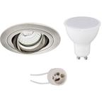 Voordeelset LED Spot Set - Pragmi Alpin Pro - GU10 Fitting -, Huis en Inrichting, Lampen | Spots, Metaal of Aluminium, Nieuw, Ophalen of Verzenden