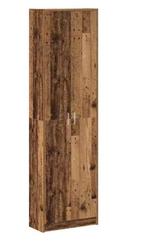 Vintage Houten Kast met Planken – Vrijstaand 55×25×189 cm, Verzenden, Nieuw