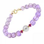 Zonder minimumprijs - Armband - 18 karaat Geel goud Parel -, Nieuw