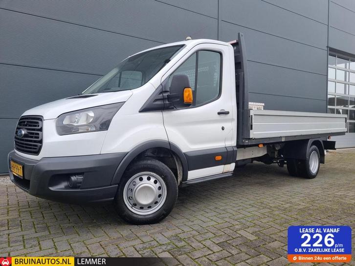 Ford Transit 2.0 TDCI L4 Airco Pick-Up Dubbellucht 2800 KG, Auto's, Bestelauto's, Lease, Handgeschakeld, Wit, Ford, Financial lease