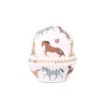 Cupcake Cups HoM Paarden 50x33mm. 50st., Verzenden, Nieuw