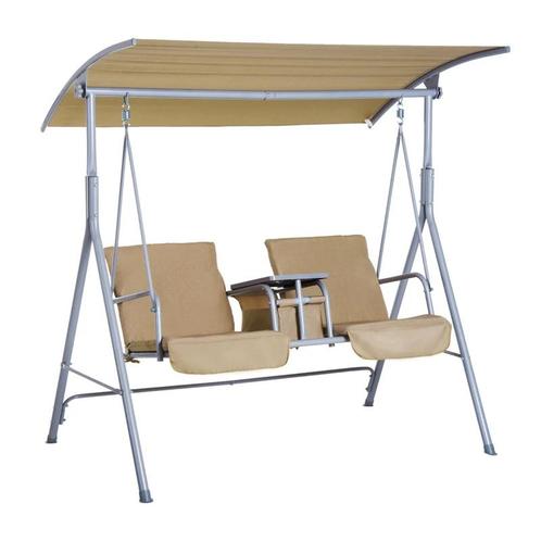 TRUUSK Hollywood Schommel Tuinschommel 2-zits Met Zonnekap B, Tuin en Terras, Tuinstoelen, Nieuw, Verzenden