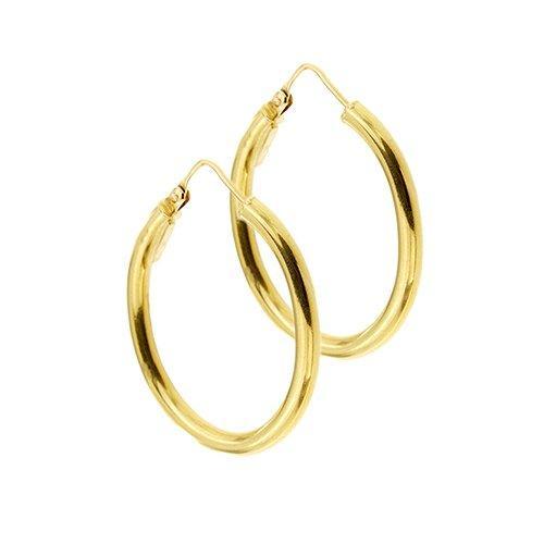 Hoepel oorbellen - 18 karaat Geel goud, Sieraden, Tassen en Uiterlijk, Antieke sieraden