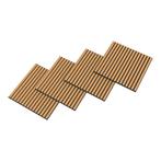 Akoestisch wandpaneel Vang 8 stuks 2,88 m² eikenkleurig donk, Verzenden, Nieuw