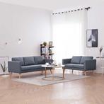 vidaXL Bankstel stof donkergrijs, Huis en Inrichting, Banken | Bankstellen, Verzenden, Nieuw, Stof