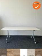 Klaptafel op Wielen - 200x80 - Wit bestaand blad of nieuw bl, Vergader- of Presentatieruimte, Ophalen of Verzenden, Gebruikt, Tafel
