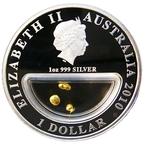 Australië. 1 Dollar 2010 Treasures of Australia Gold Nuggets