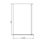 Aanbieding: Badwand Van Rijn ST04 Helder Glas 8 mm Aluminium, Ophalen of Verzenden, Nieuw
