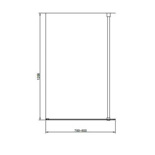 Aanbieding: Badwand Van Rijn ST04 Helder Glas 8 mm Aluminium, Doe-het-zelf en Verbouw, Sanitair, Ophalen of Verzenden