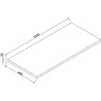 Wiesbaden Lotus Topblad - 100x46cm - Naturel Eik, Ophalen of Verzenden, Nieuw