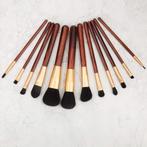 Make-Up Brush Set Hout - 12st, Ophalen of Verzenden, Nieuw, Make-up