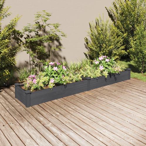 vidaXL Plantenbak verhoogd met voering 240x45x25 cm, Tuin en Terras, Bloempotten, Nieuw, Verzenden