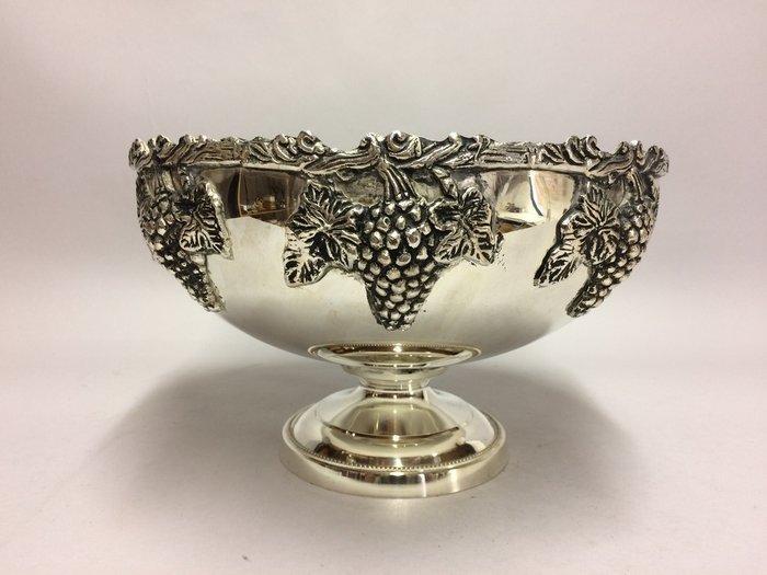 Wijnkoeler - Verzilverde wijnkoeler of fruitschaal - 32 cm, Antiek en Kunst, Curiosa en Brocante