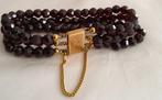 Armband - 14 karaat Geel goud - Facet geslepen granaat, Sieraden, Tassen en Uiterlijk, Armbanden, Nieuw