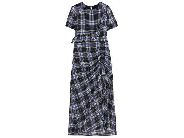 Veiling - Maje Jurk Maat 1/36 Blauw zwart geruit, Kleding | Dames, Jurken, Nieuw