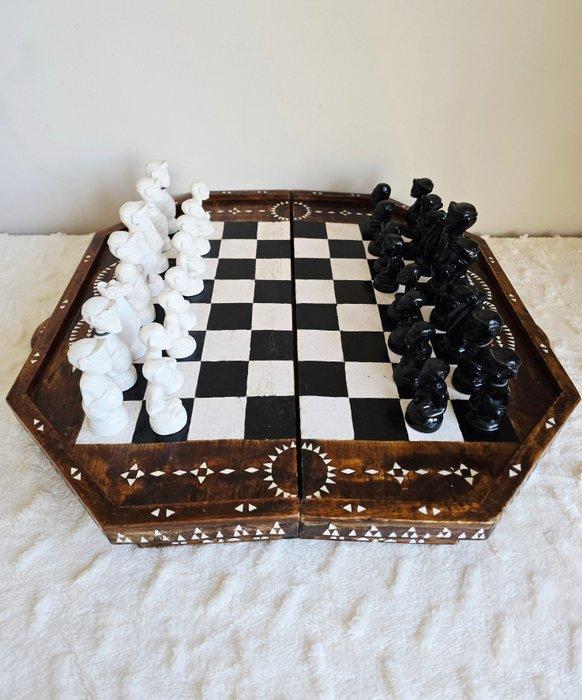 Schaakspel - Hout, Antiek en Kunst, Curiosa en Brocante