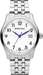 Pontiac Leeds Swiss Made Dameshorloge 34 mm, Sieraden, Tassen en Uiterlijk, Horloges | Dames, Nieuw, Verzenden