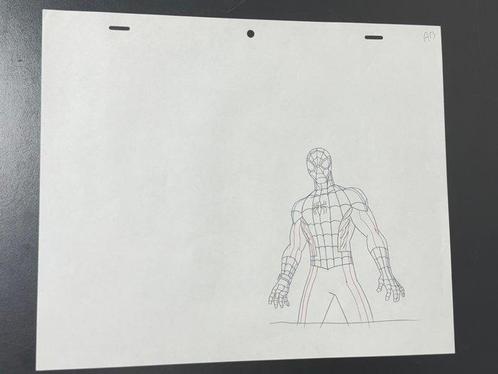 Ultimate Spider-Man (2012) - 1 Originele animatie tekening!, Cd's en Dvd's, Dvd's | Tekenfilms en Animatie