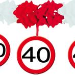 Slinger met Onderhanger 40 Jaar Verkeersbord 4m, Hobby en Vrije tijd, Feestartikelen, Verzenden, Nieuw