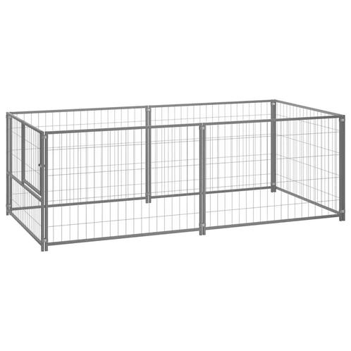Hondenkennel 200x100cm, staal - Retourdeal! 35% korting, Dieren en Toebehoren, Hondenbenches, Nieuw, Ophalen of Verzenden