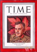 Cover Time Magazine1942 met Andrew McNaughton (lijst optie), Verzamelen, Militaria | Tweede Wereldoorlog, Verzenden