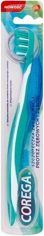 COREGA 2-IN-1 SOFT TANDENBORSTEL 1 STUK, Verzenden, Nieuw