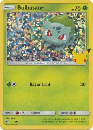 Bulbasaur 01/25 Holo MCDONALDS 25TH ANNIVERSARY PROMO, Hobby en Vrije tijd, Verzamelkaartspellen | Pokémon, Losse kaart, Nieuw