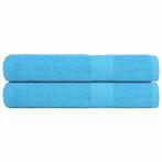 vidaXL Saunahanddoeken 2 st 80x200 cm 360 g/m² 100% katoen, Verzenden, Nieuw
