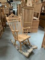 Schommelstoel van teakhout voordelig te koop bij Indoteak, Huis en Inrichting, Stoelen, Nieuw, Hout, Eén