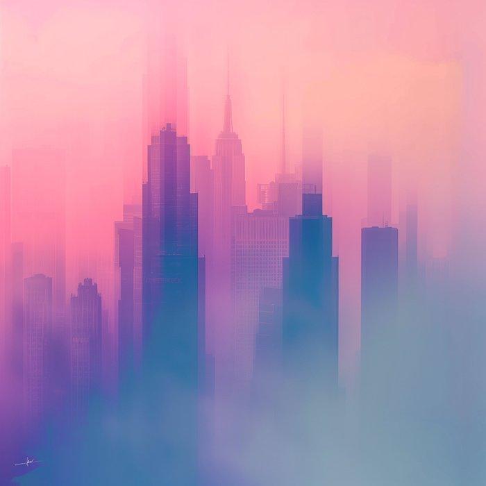 David Law - Skyline I, Antiek en Kunst, Kunst | Designobjecten