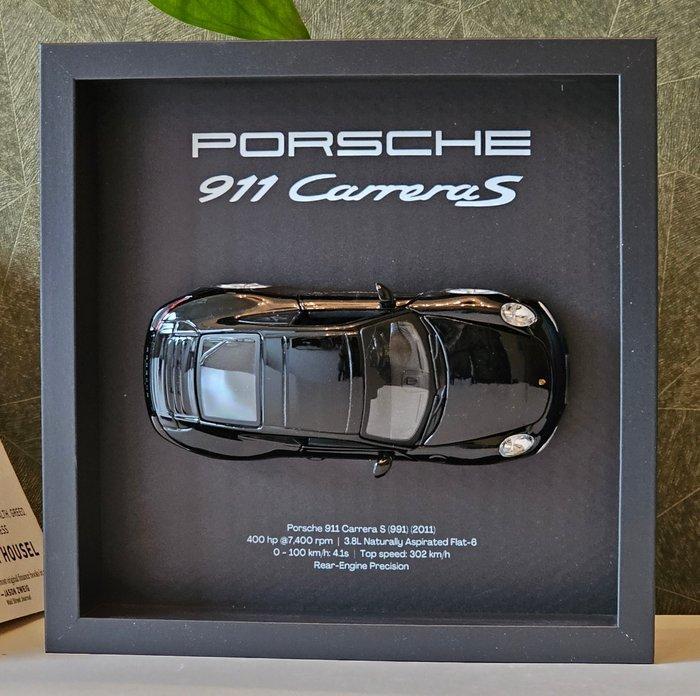 ArtFrames3D - Porsche - Porsche 911 Carrera S (991), Hobby en Vrije tijd, Modelauto's | 1:5 tot 1:12