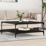 vidaXL Salontafel Zwart eiken 100 x 100 x 40 cm Bewerkt hout, 100 tot 150 cm, Verzenden, Vierkant, Nieuw