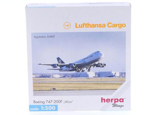 Schaal 1:500 Herpa 516006 Lufthansa Cargo Boeing 747-200F..., Hobby en Vrije tijd, Modelbouw | Vliegtuigen en Helikopters, Zo goed als nieuw