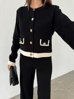 Elegant Knitted Co Ord set with Jacket and wide leg trousers, Verzenden, Nieuw