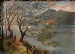 Italiaanse school (XIX) - Paesaggio, Veduta sul Lago