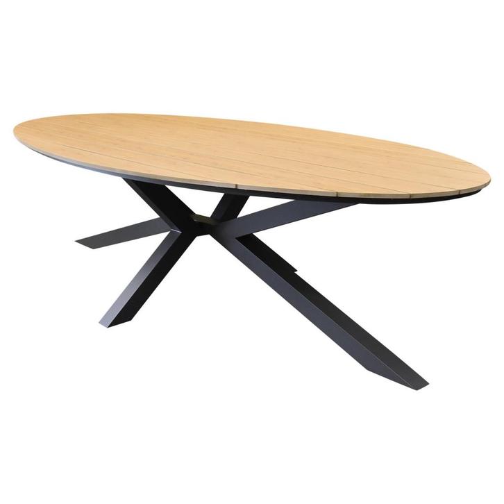 Salvador dining tuintafel ovaal 280x100xH75 cm polywood, Tuin en Terras, Tuintafels, Nieuw, Ophalen of Verzenden